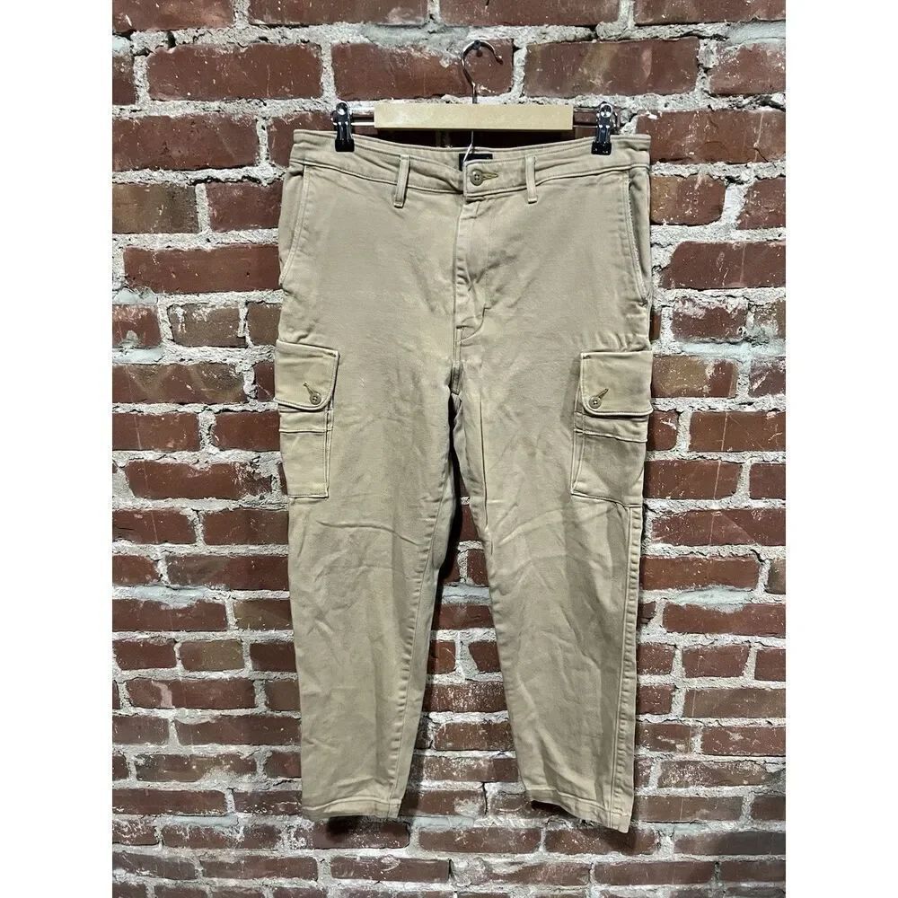 Levis Mens Brown Cargo Pants Size 34 x 32